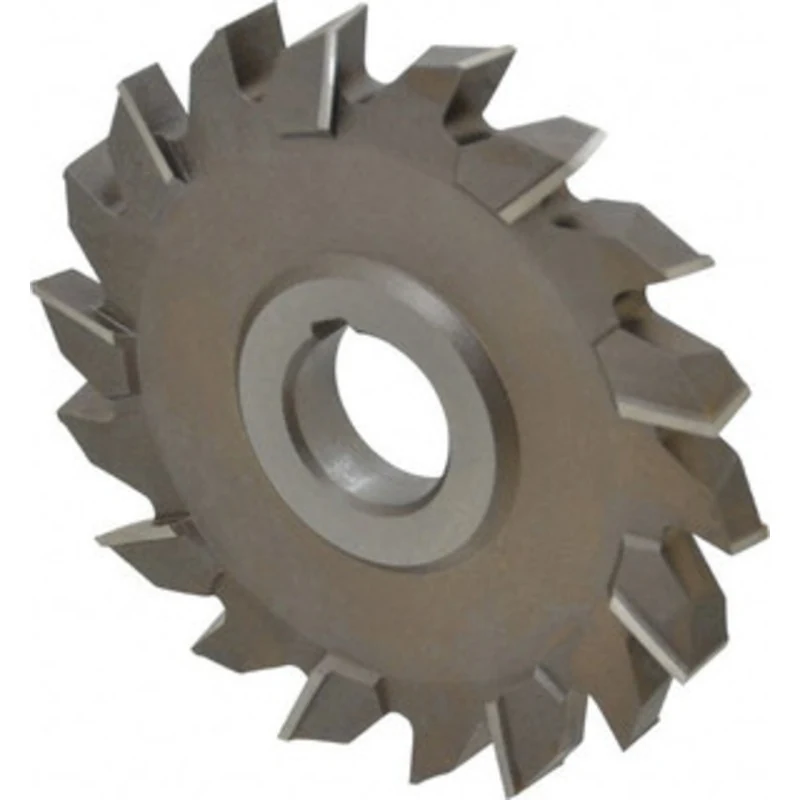 KEO 4-1/2 Diam x 1/2 Face Width Staggered Tooth Side Milling Cutter 1 Arbor Hole, High Speed Steel, Uncoated, 18 Teet...
